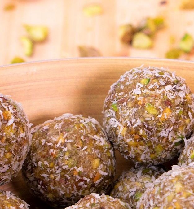 Bolitas energéticas de pistacho