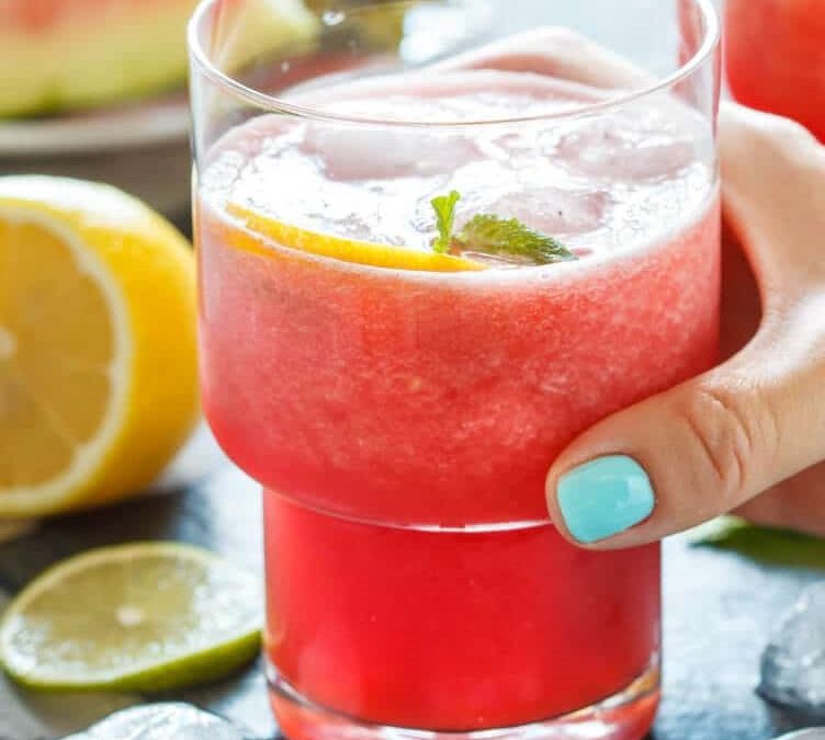 Mojito de sandía sin alcohol