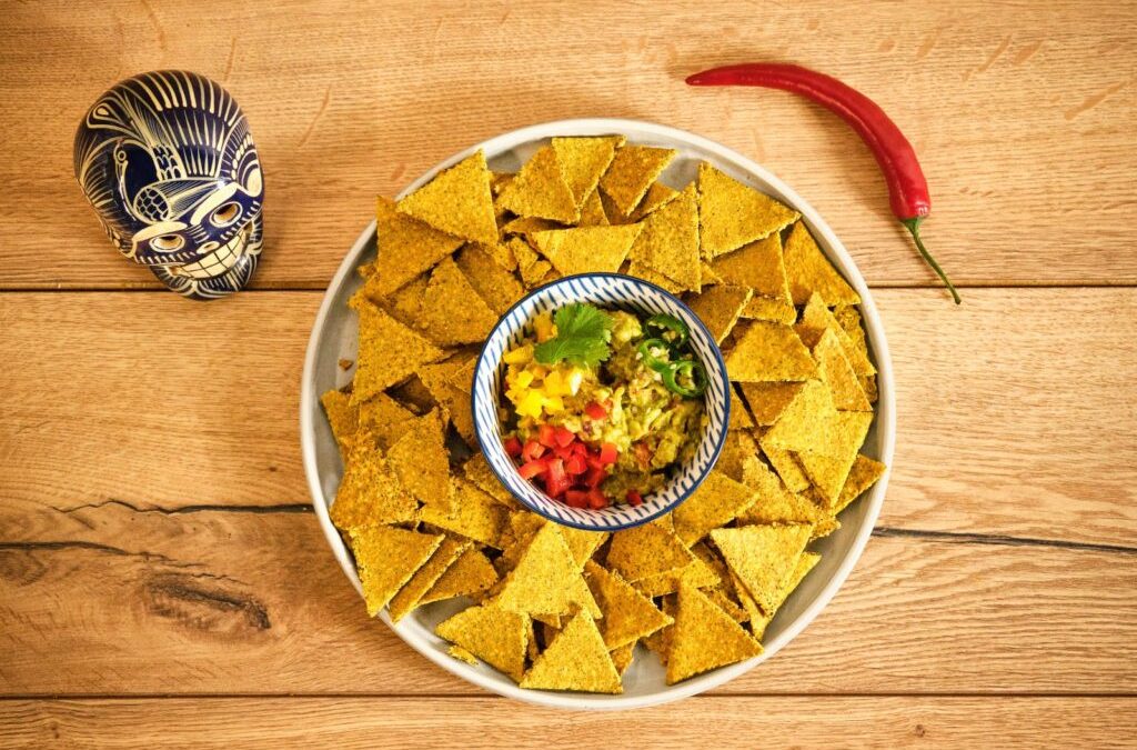 Nachos saludables de garbanzo